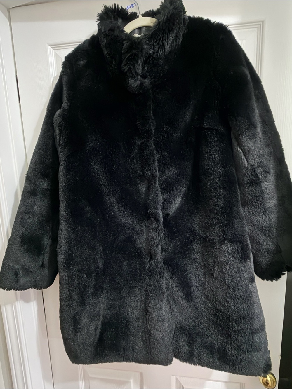 New York & Company Black Faux Fur Coat – XS/S